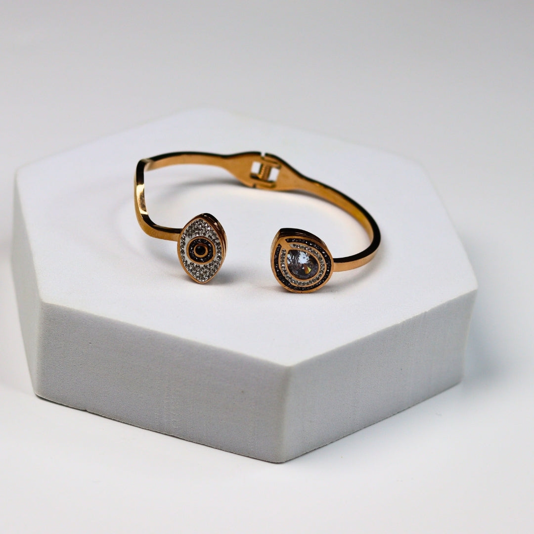 Zircon Evil Eye Stone Bracelet - Adorn-iq