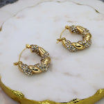 Zircon Twisted Hoops - Adorn-iq