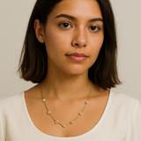 Daisy Pearl Chain Necklace