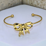 Chunky Bow Cuff Bracelet - Adorn-iq