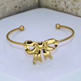 Chunky Bow Cuff Bracelet - Adorn-iq